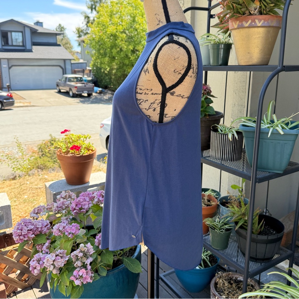 Soft n’ Sexy Navy Blue Sleeveless Women's Top